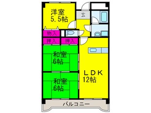 エンデバ－高石の物件間取画像